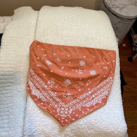 Forever 21 rustic orange bandanna tube top - Picture 1 of 2